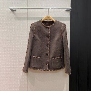 Loro Piana crew neck wool jacket